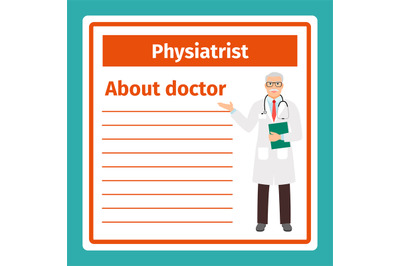 Medical notes about physiatrist