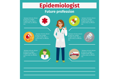 Future profession epidemiologist infographic