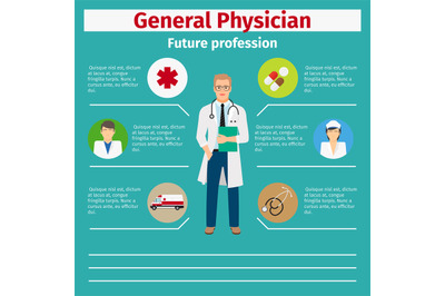 Future profession general physician infographic