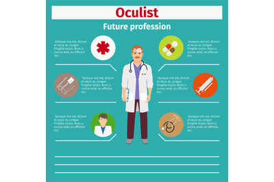 Future profession oculist infographic