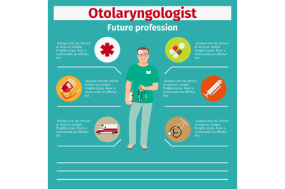 Future profession otolaryngologist infographic