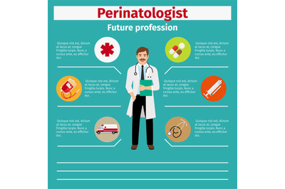 Future profession perinatologist infographic