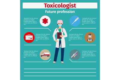 Future profession toxicologist infographic