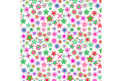 Kids colorful cartoon stars pattern