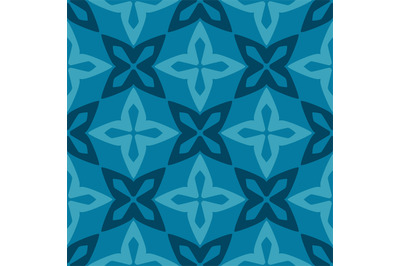 Blue moroccan ornamental ceramic tile