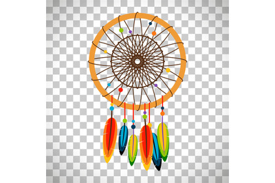 Dream catcher with feathers and beads