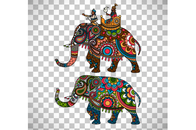 Indian elephant transparent background