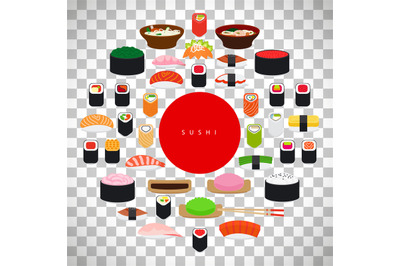 Japanese food sushi poster