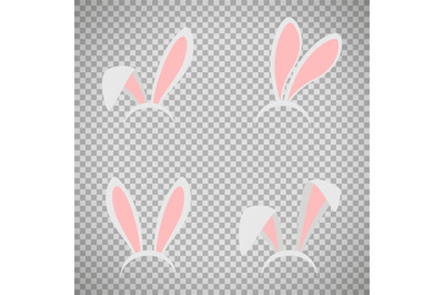 Easter bunny ears mask set