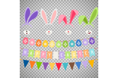 Easter party decoration elements