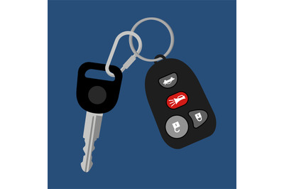 Car key with auto access padlock