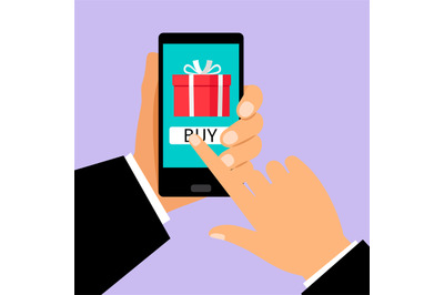 Gift app page on smartphone screen