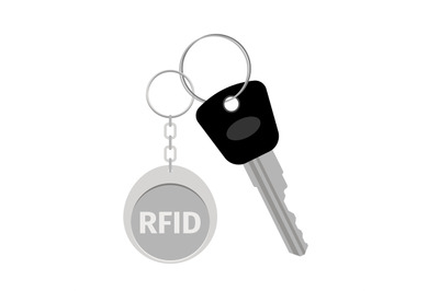 Keychain with keytag