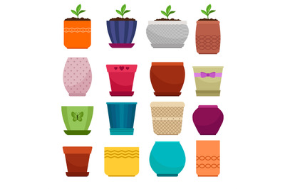 Flowerpot and ethnic simple vase collection