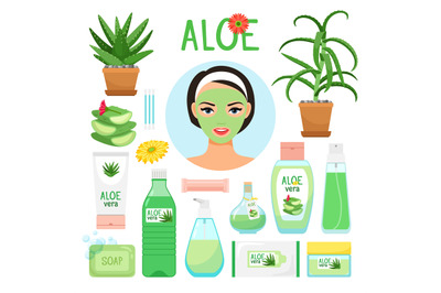 Aloe vera cosmetic products