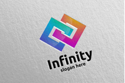 Infinity loop logo Design 6