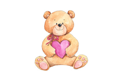 Love Teddy bear with heart