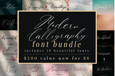 Modern Calligraphy Font Bundle