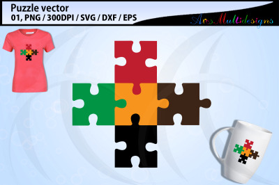 Puzzle clipart svg / puzzle printable / puzzle silhouette