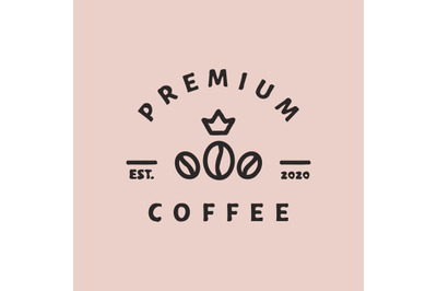 coffee shop logo template vector for premium coffee business.