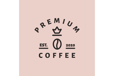 coffee shop logo template vector for premium coffee business