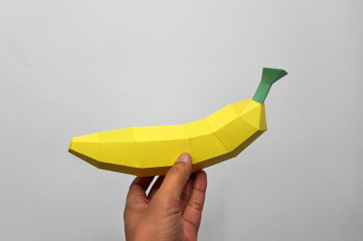 DIY Banana - 3d papercraft