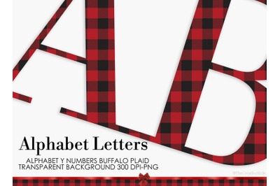 Alphabet Buffalo Plaid