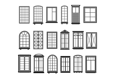 Window frames. Vintage framing windows&2C; blank decorative glass frame c