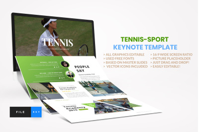 Tennis - Sport Keynote Template
