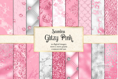 Glitzy Pink Digital Paper