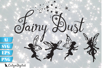Digital Fairy Silhouettes Printable