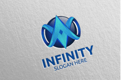 Infinity loop logo Design 23