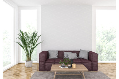 Interior scene - artwork background - interior mockup