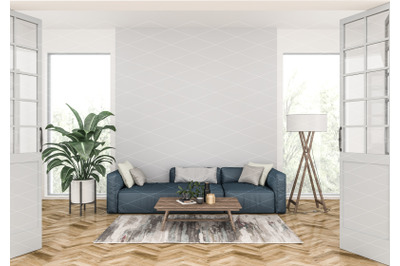 Interior scene - artwork background - interior mockup