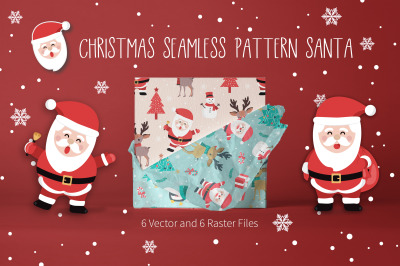 Christmas Seamless Pattern Santa