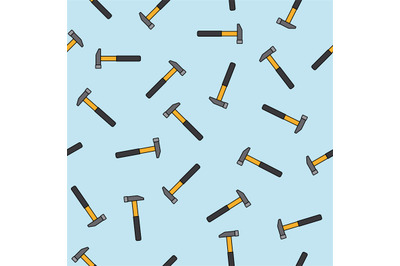 Hammers blue pattern