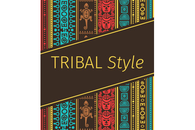 Tribal style design in brown colors