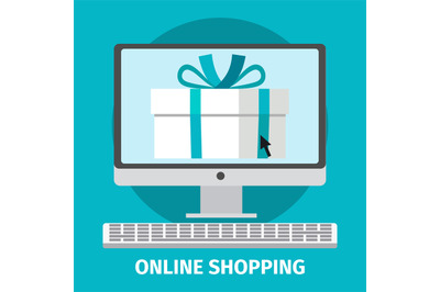 Online shopping concept