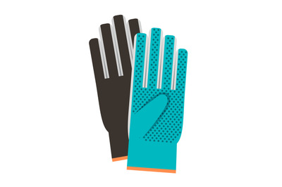 Gloves colorful icon on white background