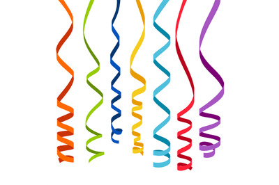 Colorful ribbons for decoration