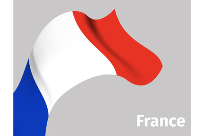 Background with France wavy flag