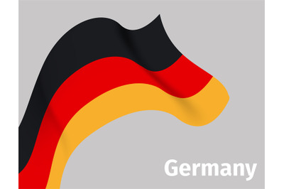 Background with Germany wavy flag