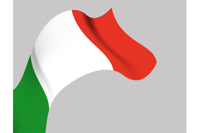 Background with Italy wavy flag