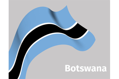 Background with Botswana wavy flag