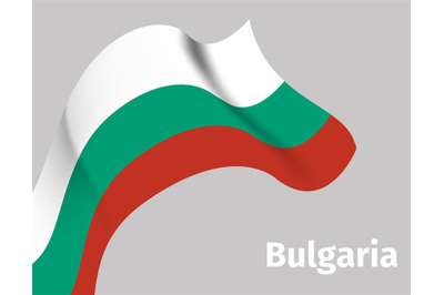 Background with Bulgaria wavy flag