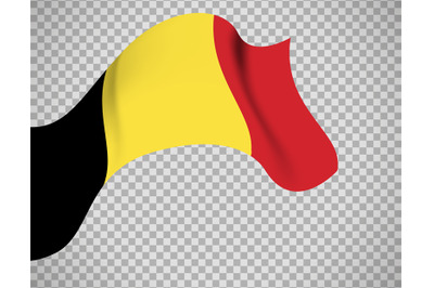 Belgium flag on transparent background