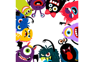 Monsters frame card