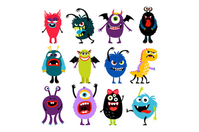 Cute cartoon mosters collection