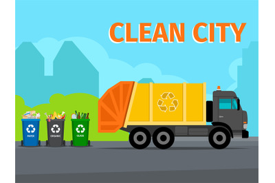 City waste recycling concept