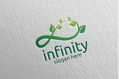 Green Infinity loop logo Design 33